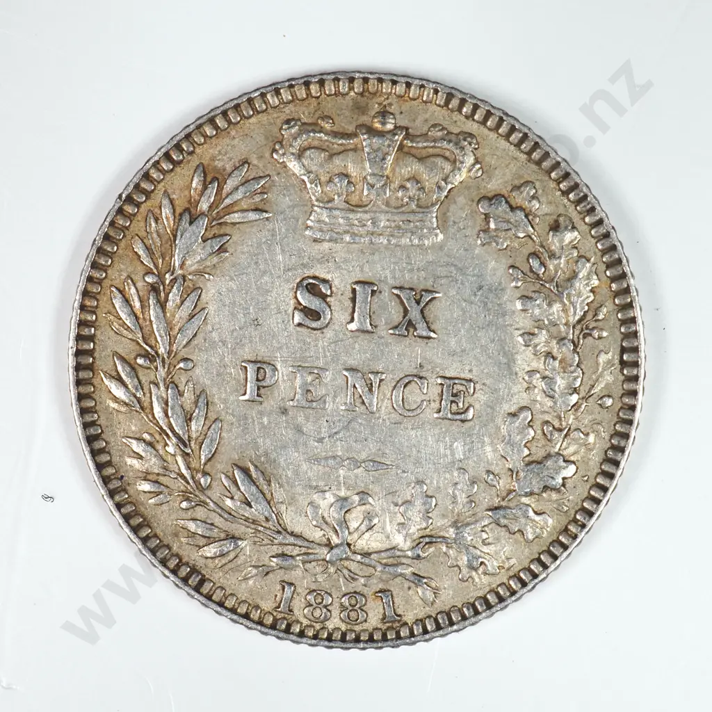 Sixpence: 1881 - Very Fine Image 1++