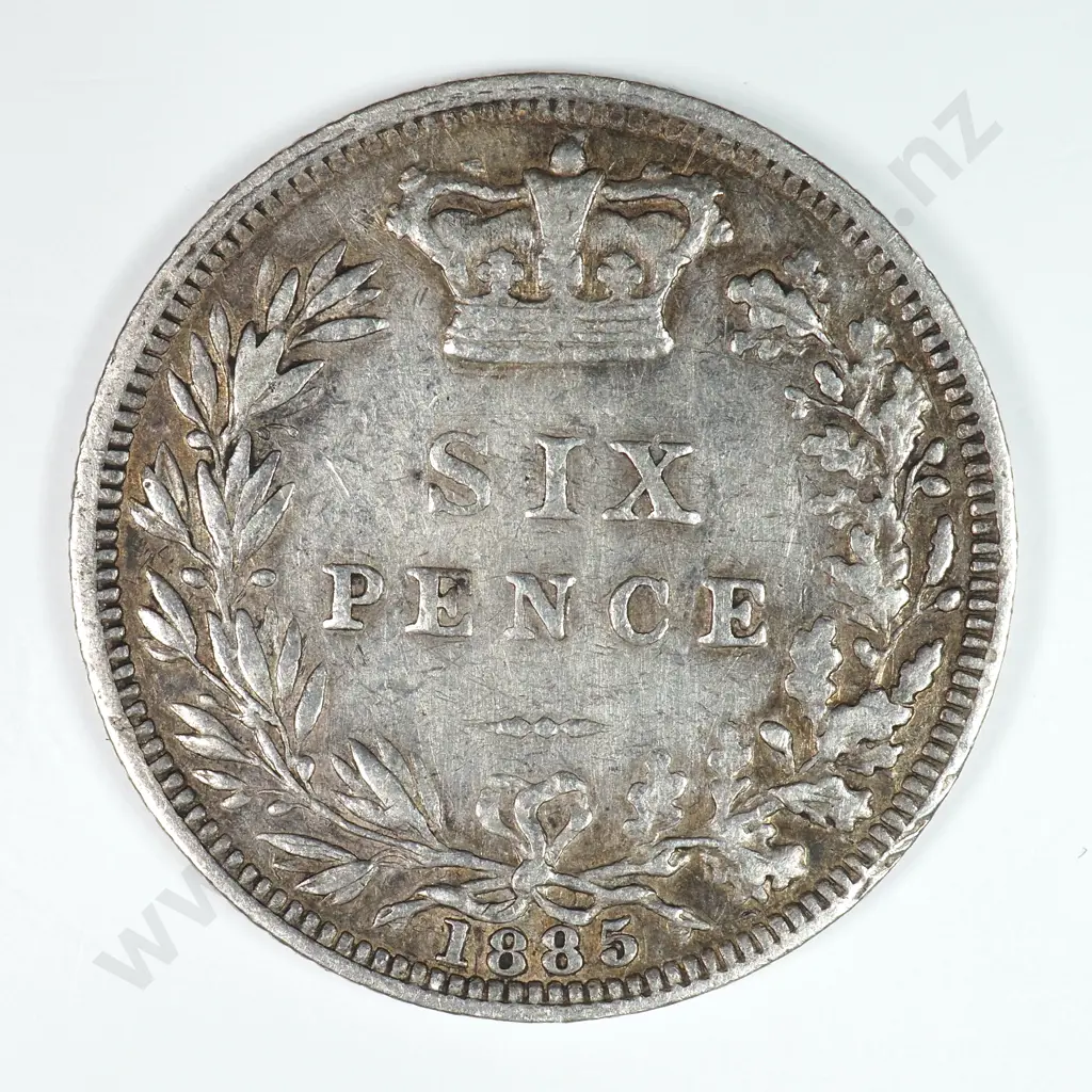 Sixpence: 1885 - Very Fine Image 1++