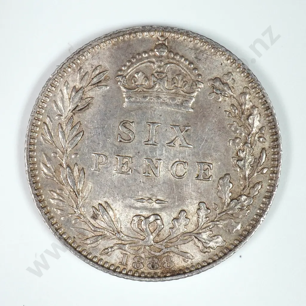 Sixpence: 1888 - Almost Uncirculated Image 1++