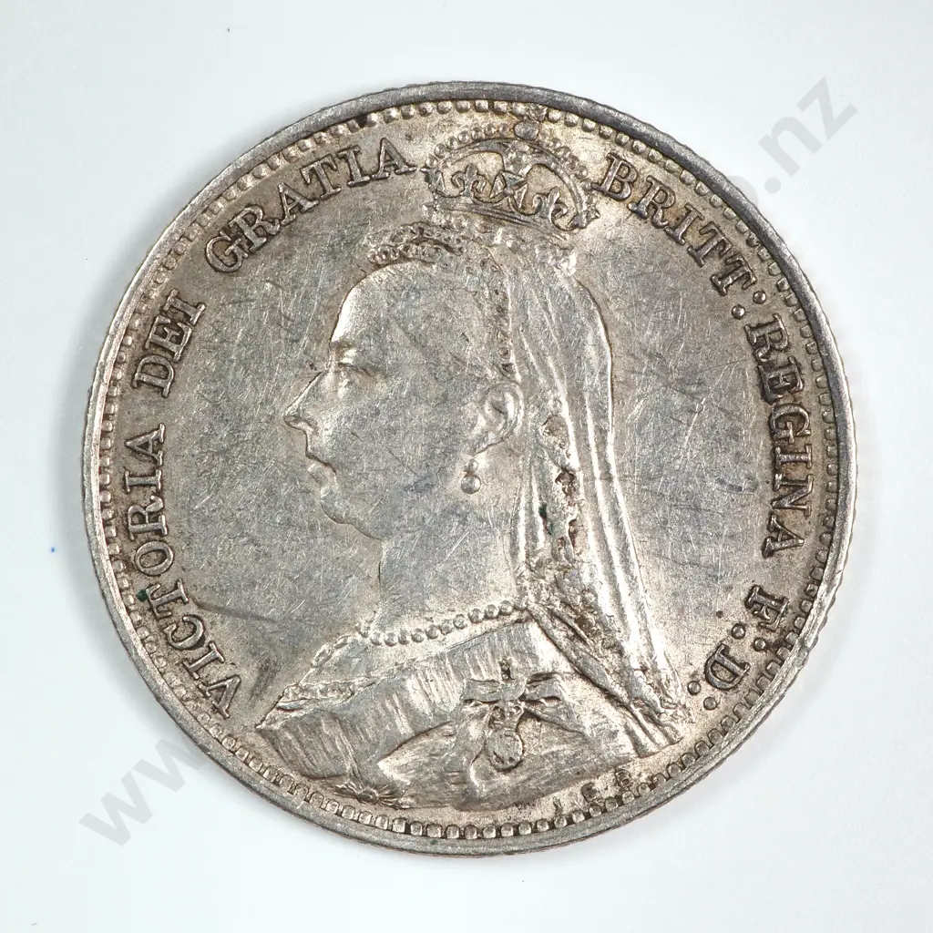 Sixpence: 1891 - Extremely Fine Image 1++
