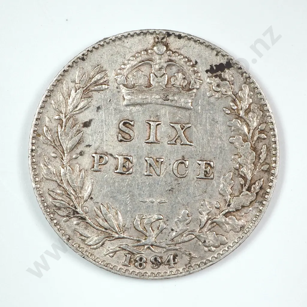 Sixpence: 1894 - Extremely Fine Image 1++