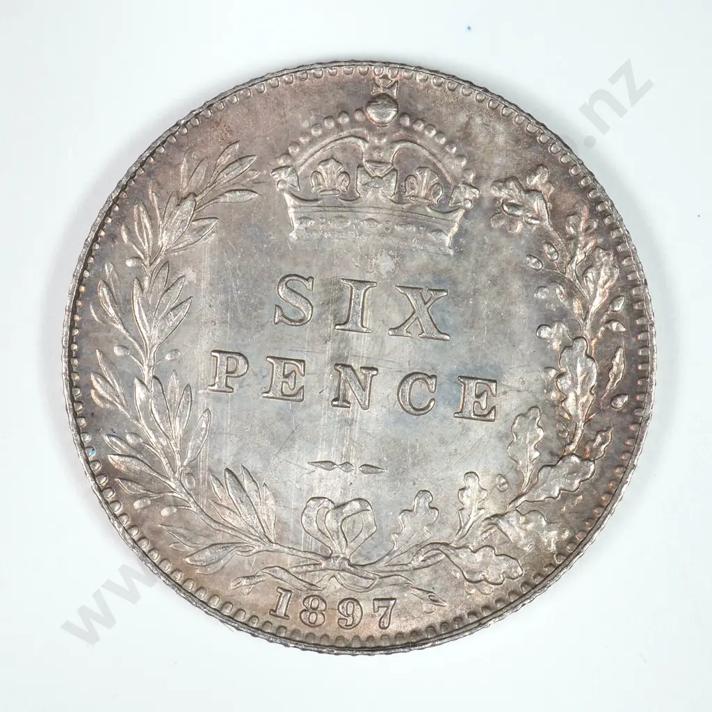 Sixpence: 1897 - Uncirculated Image 1++