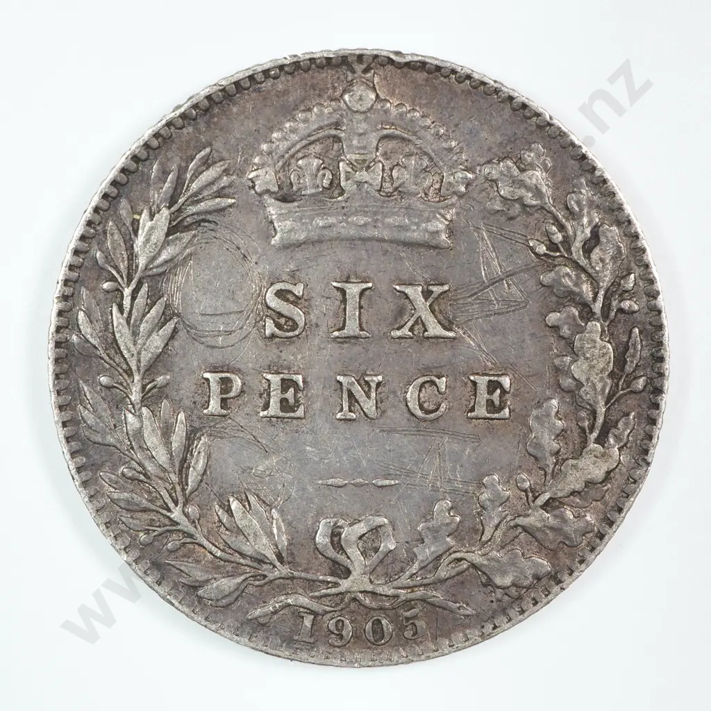 Sixpence: 1905 - Very Fine Image 1++