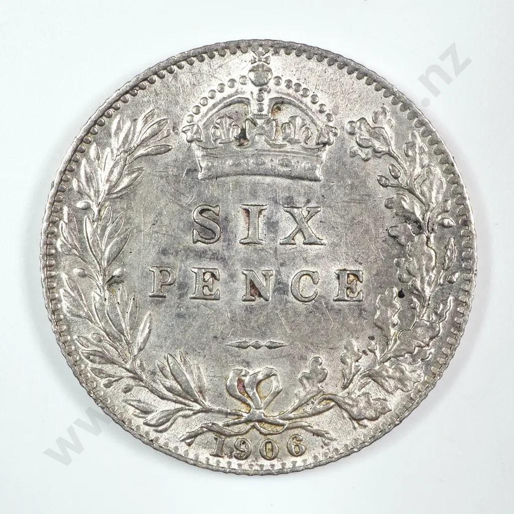 Sixpence: 1906 - Extremely Fine Image 1++