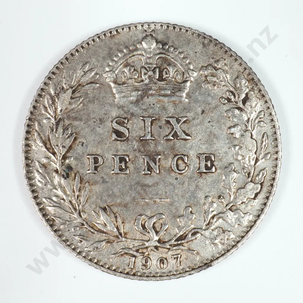 Sixpence: 1907 - Very Fine Image 1++