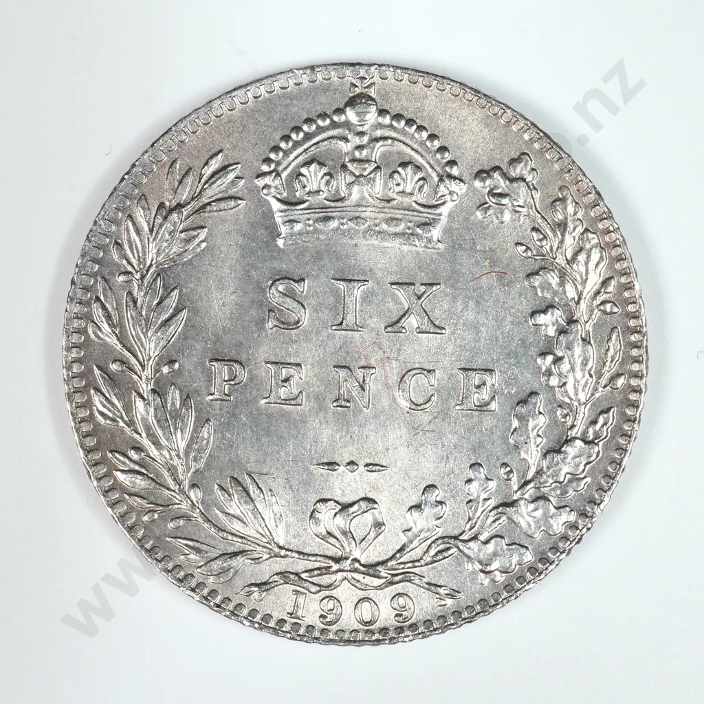 Sixpence: 1909 - Almost Uncirculated Image 1++