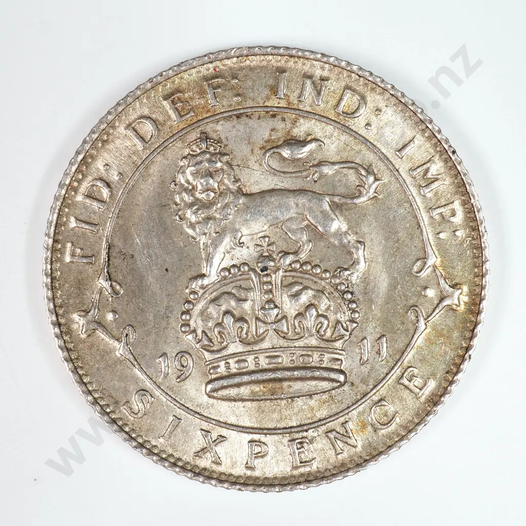 Sixpence: 1911 - Almost Uncirculated Image 1++
