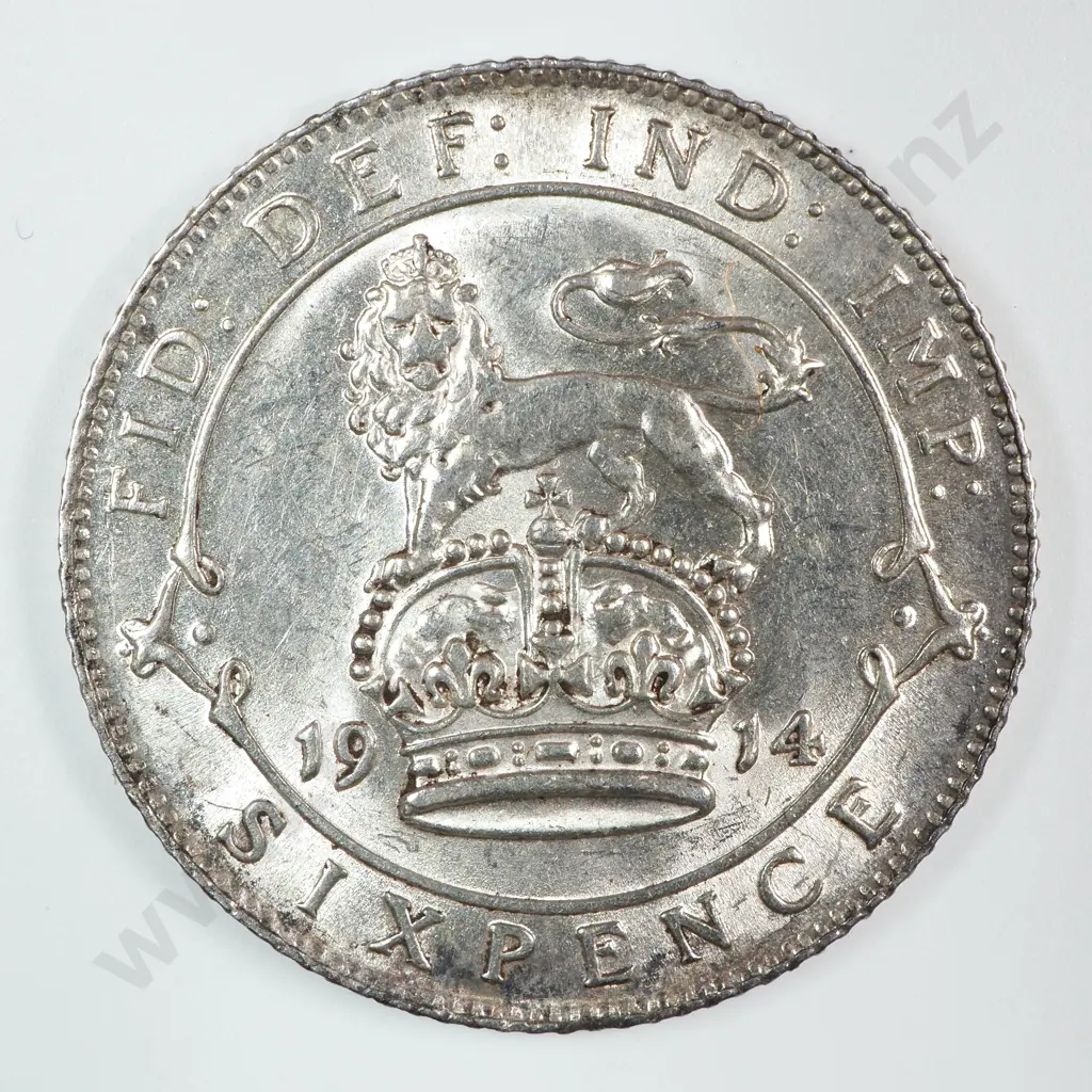 Sixpence: 1914 - Almost Uncirculated Image 1++