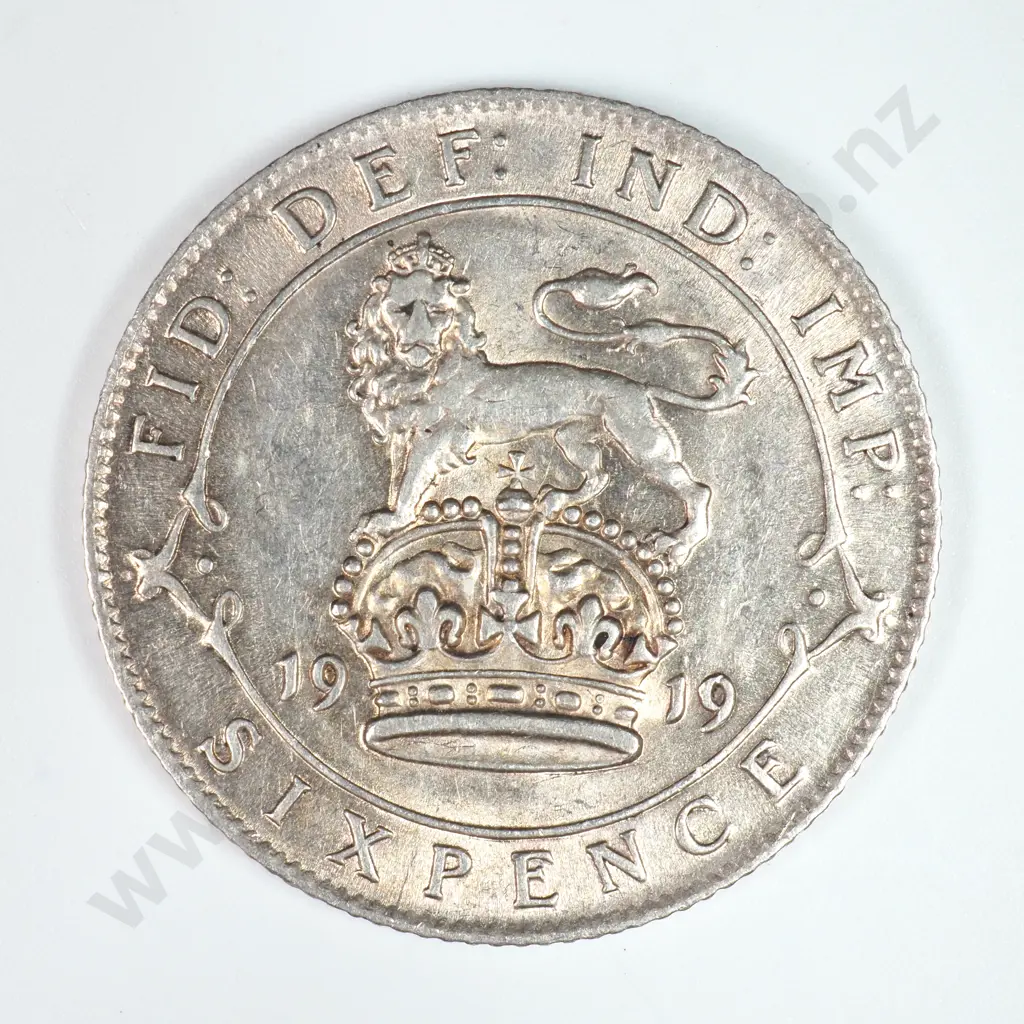 Sixpence: 1919 - Extremely Fine Image 1++