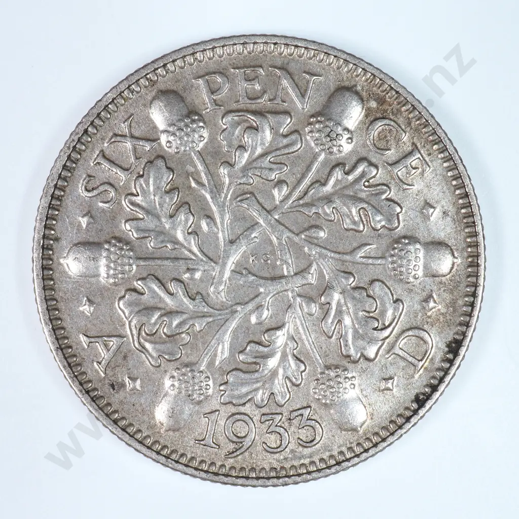 Sixpence: 1933 - Extremely Fine Image 1++