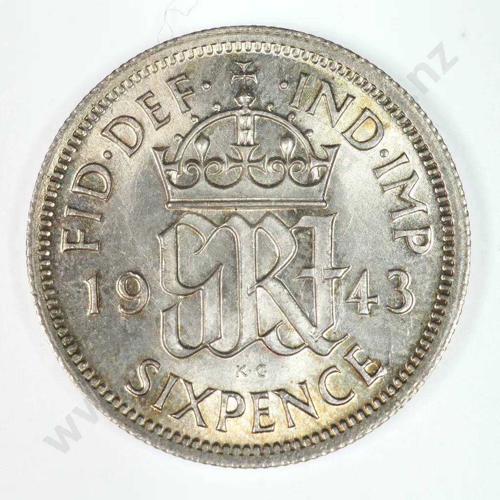 Sixpence: 1943 - Uncirculated Image 1++