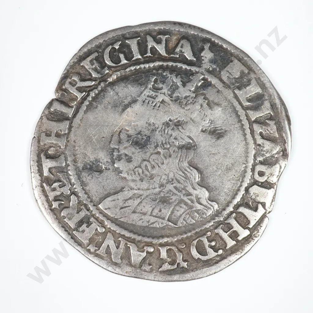 Shilling: 1560-61, Elizabeth I, 2ND Issue, Mintmark Martlet, Spink Number 2555 - Very Good Image 1++