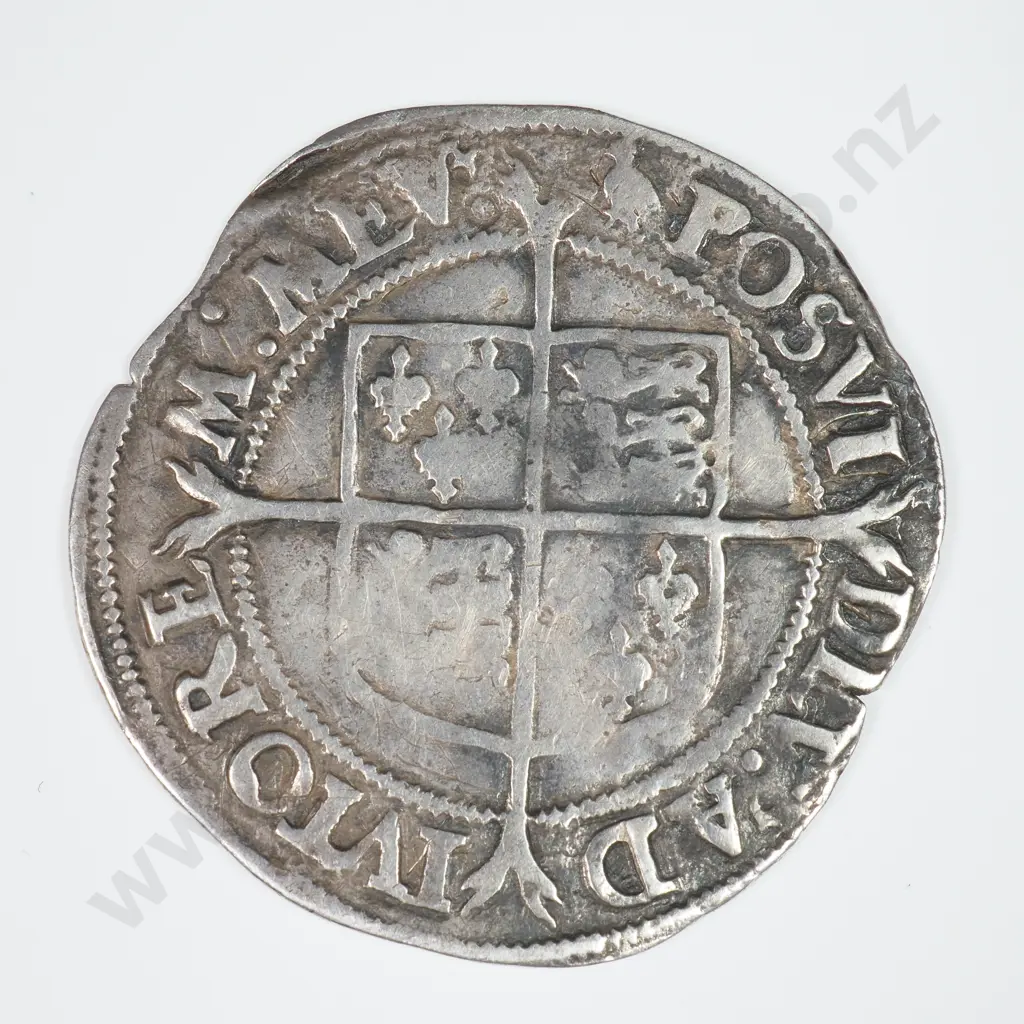Shilling: 1560-61, Elizabeth I, 2ND Issue, Mintmark Martlet, Spink Number 2555 - Very Good Image 1++