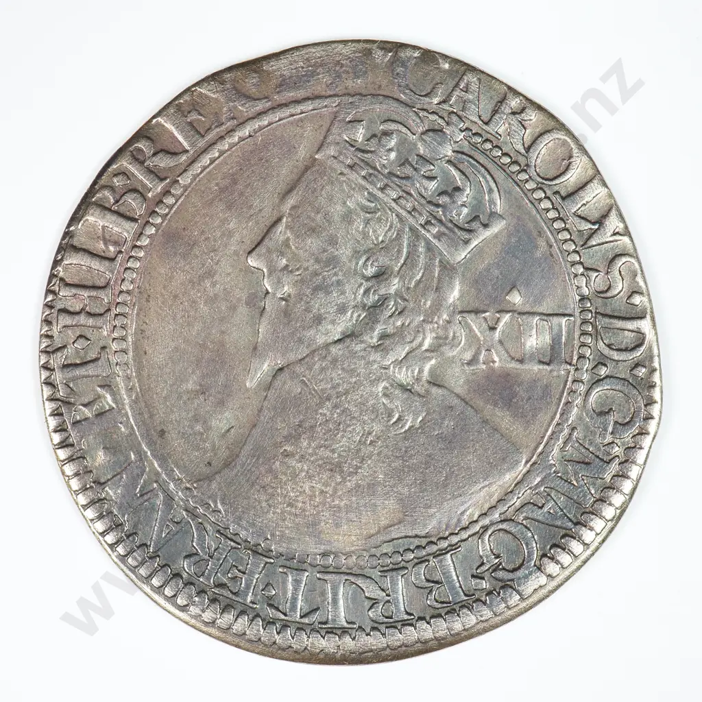 Shilling: 1643-44, Charles I, Spink Number 2873 - Very Fine Image 1++