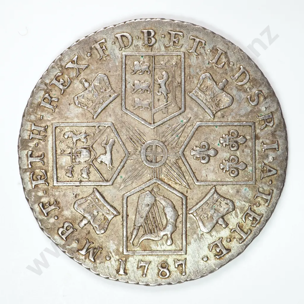 Shilling: 1787 With Semee Of Hearts - Extremely Fine Image 1++