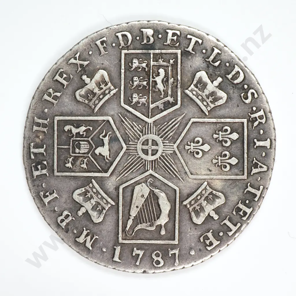 Shilling: 1787 No Hearts - Very Fine Image 1++