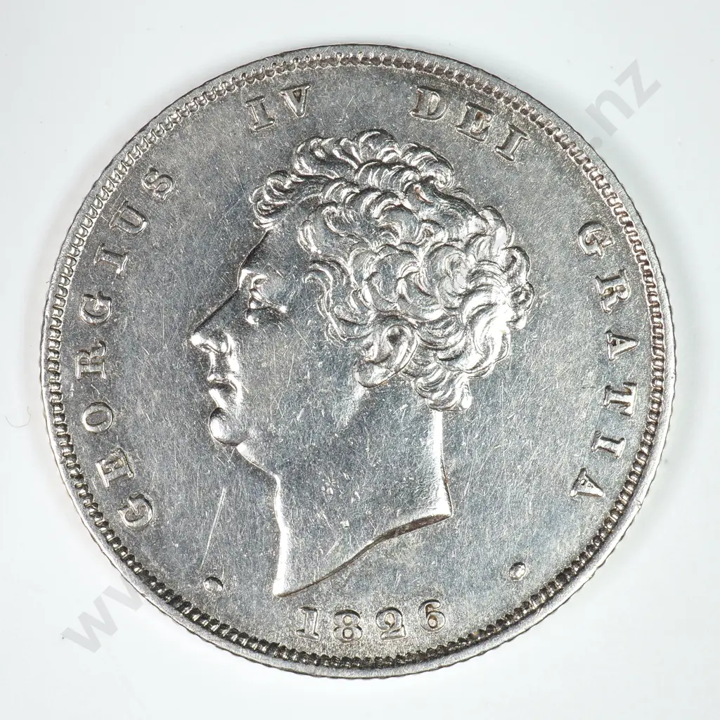 Shilling: 1826 - Extremely Fine ( Cleaned ) Image 1++
