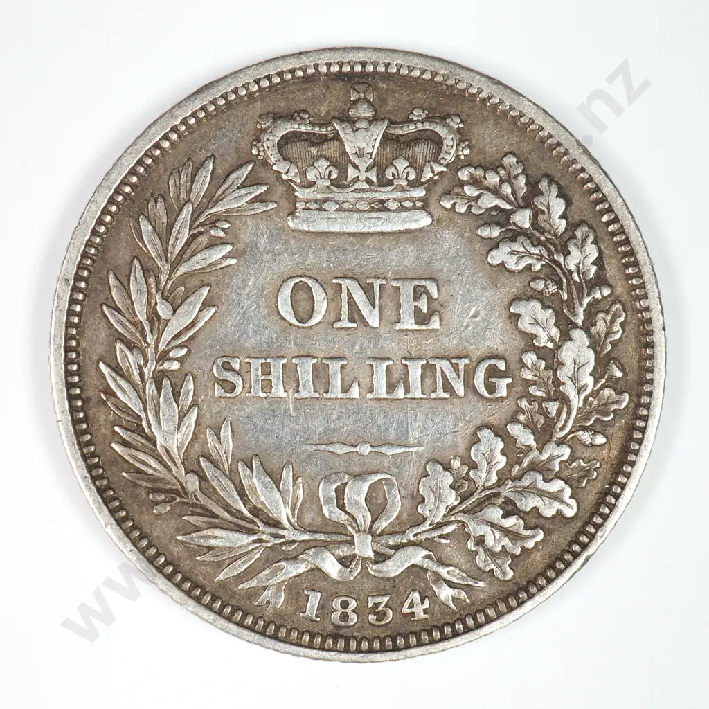 Shilling: 1834 - Very Fine Image 1++