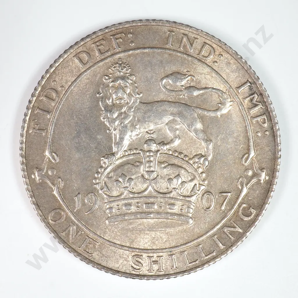 Shilling: 1907 - Almost Uncirculated Image 1++