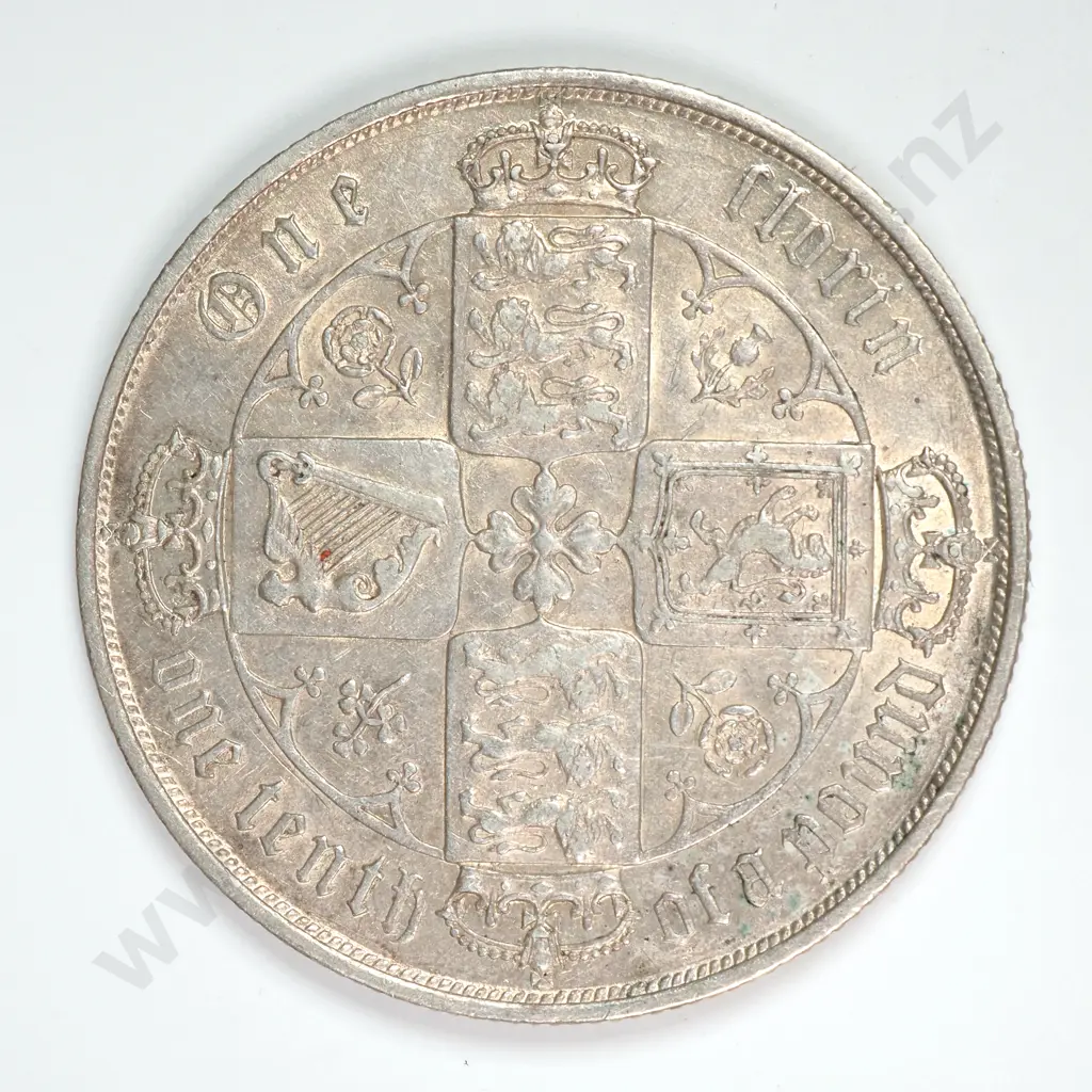 Florin: 1864 - Extremely Fine Image 1++