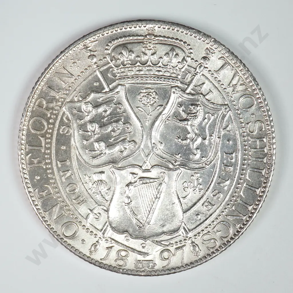 Florin: 1897 - Brilliant Uncirculated Image 1++