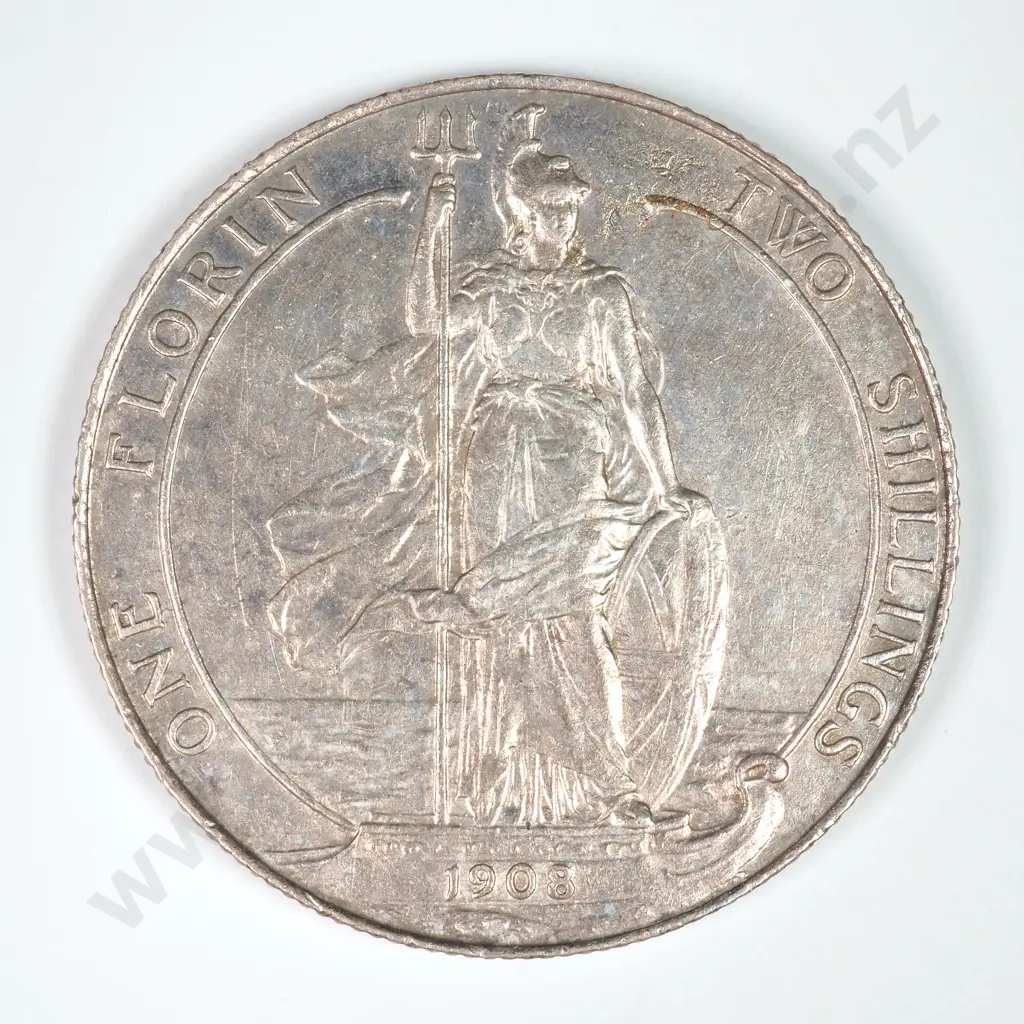 Florin: 1908 - Extremely Fine Image 1++