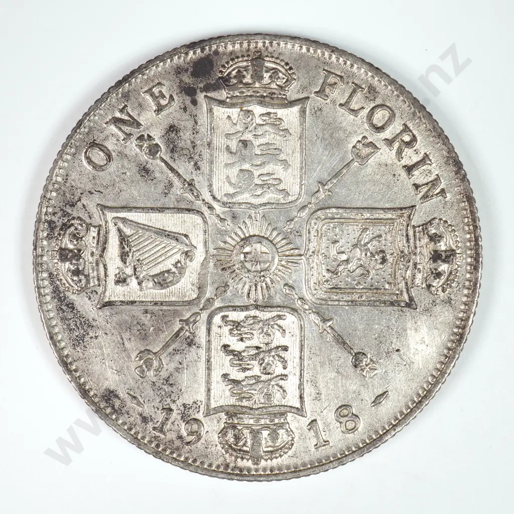 Florin: 1918 - Extremely Fine Image 1++