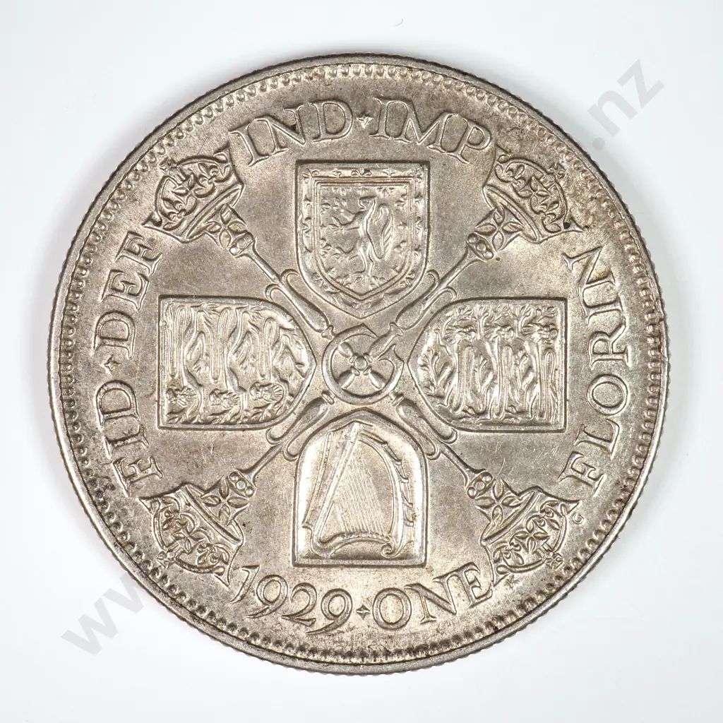 Florin: 1929 - Extremely Fine Image 1++