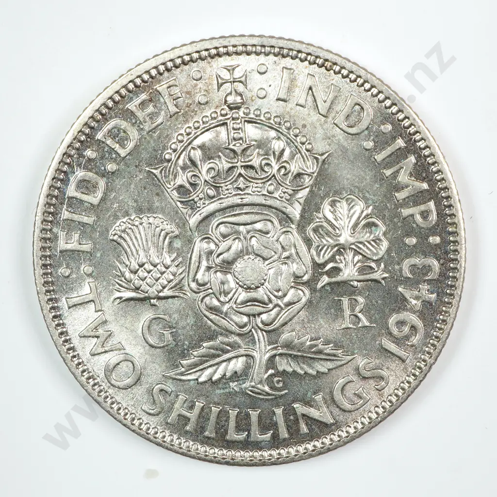 Florin: 1943 - Almost Uncirculated Image 1++