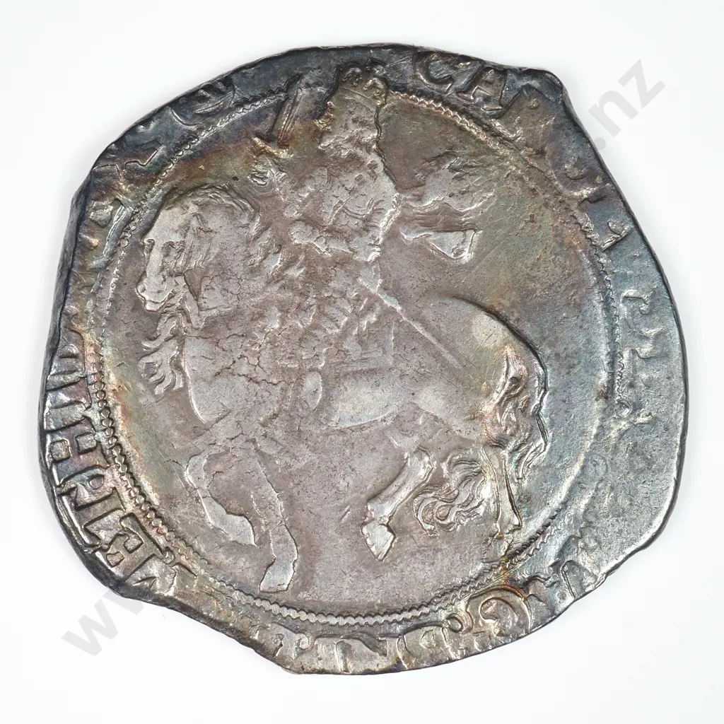 Halfcrown: 1641-3 Charles I, Group IV, Clipped, Spink Number 2779 - Very Fine Image 1++