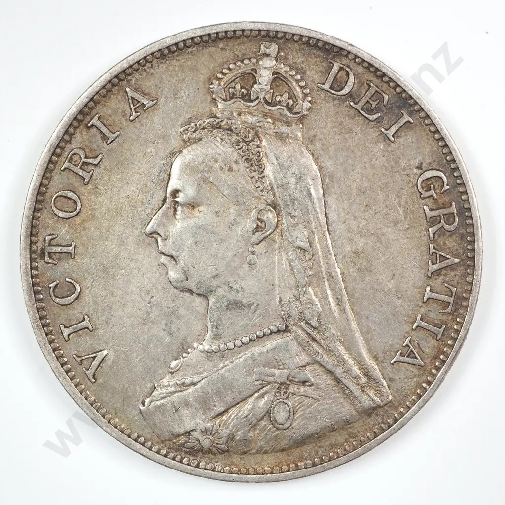 Double Florin - Four Shillings: 1890 - Very Fine Image 1++