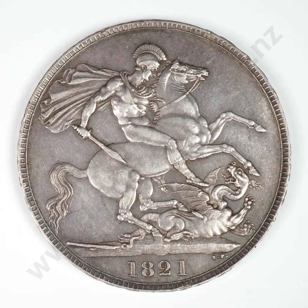 Crown - Five Shillings: 1821 - Extremely Fine Image 1++
