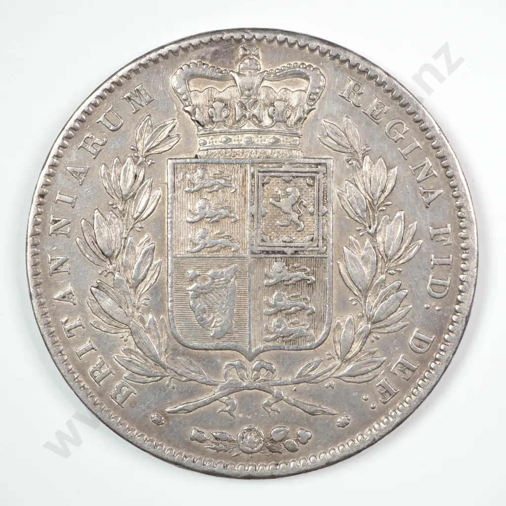 Crown - Five Shillings: 1847 - Extremely Fine Image 1++