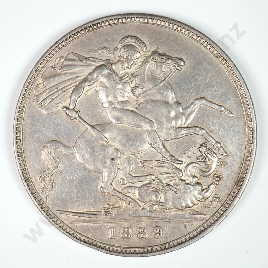 Crown - Five Shillings: 1889 - Extremely Fine Image 1++