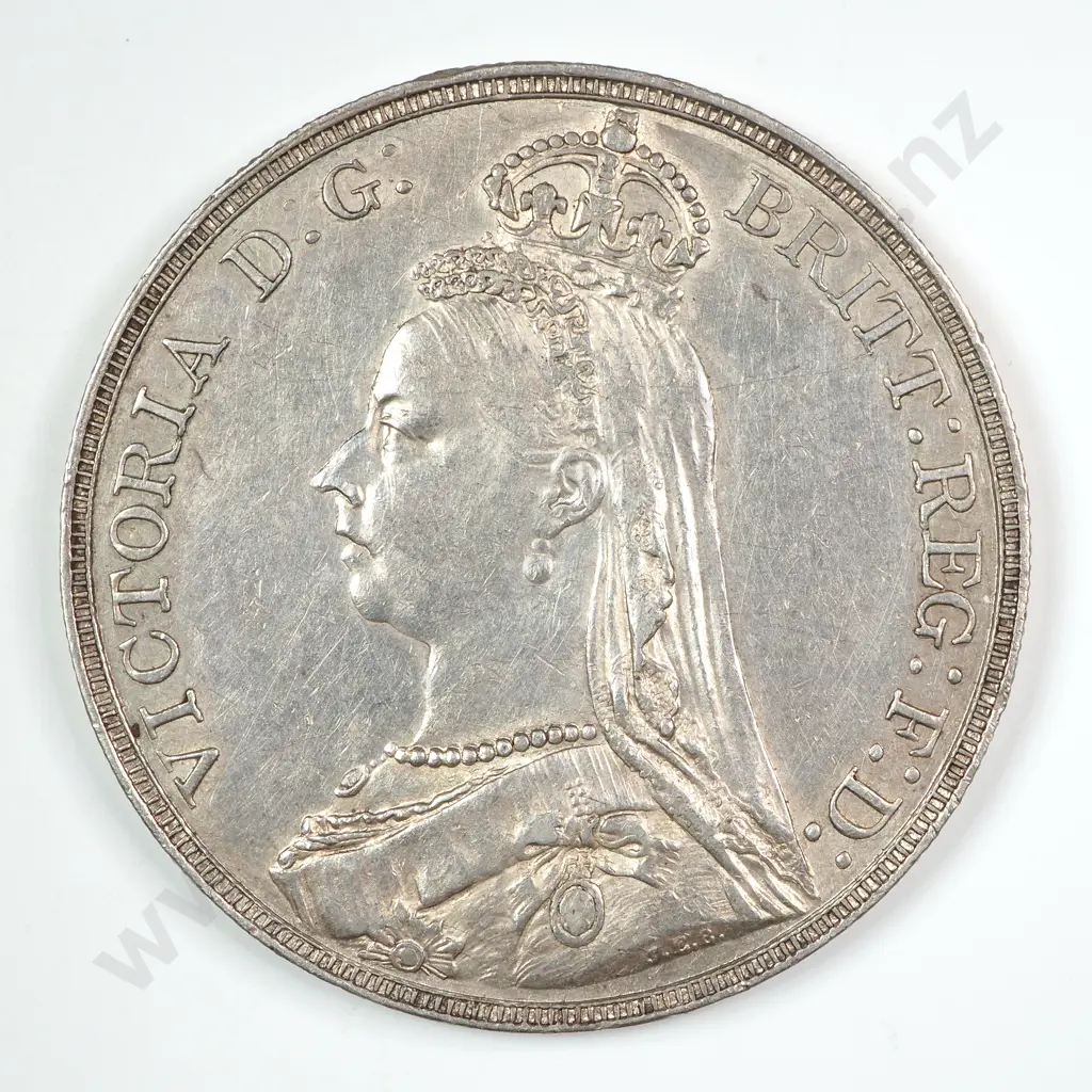 Crown - Five Shillings: 1889 - Extremely Fine Image 1++