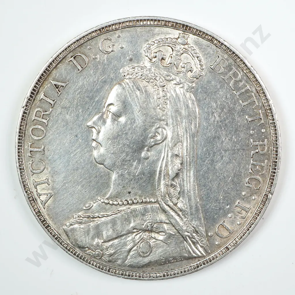 Crown - Five Shillings: 1890 - Extremely Fine Image 1++