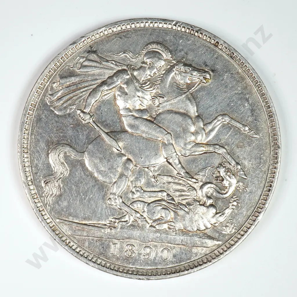 Crown - Five Shillings: 1890 - Extremely Fine Image 1++