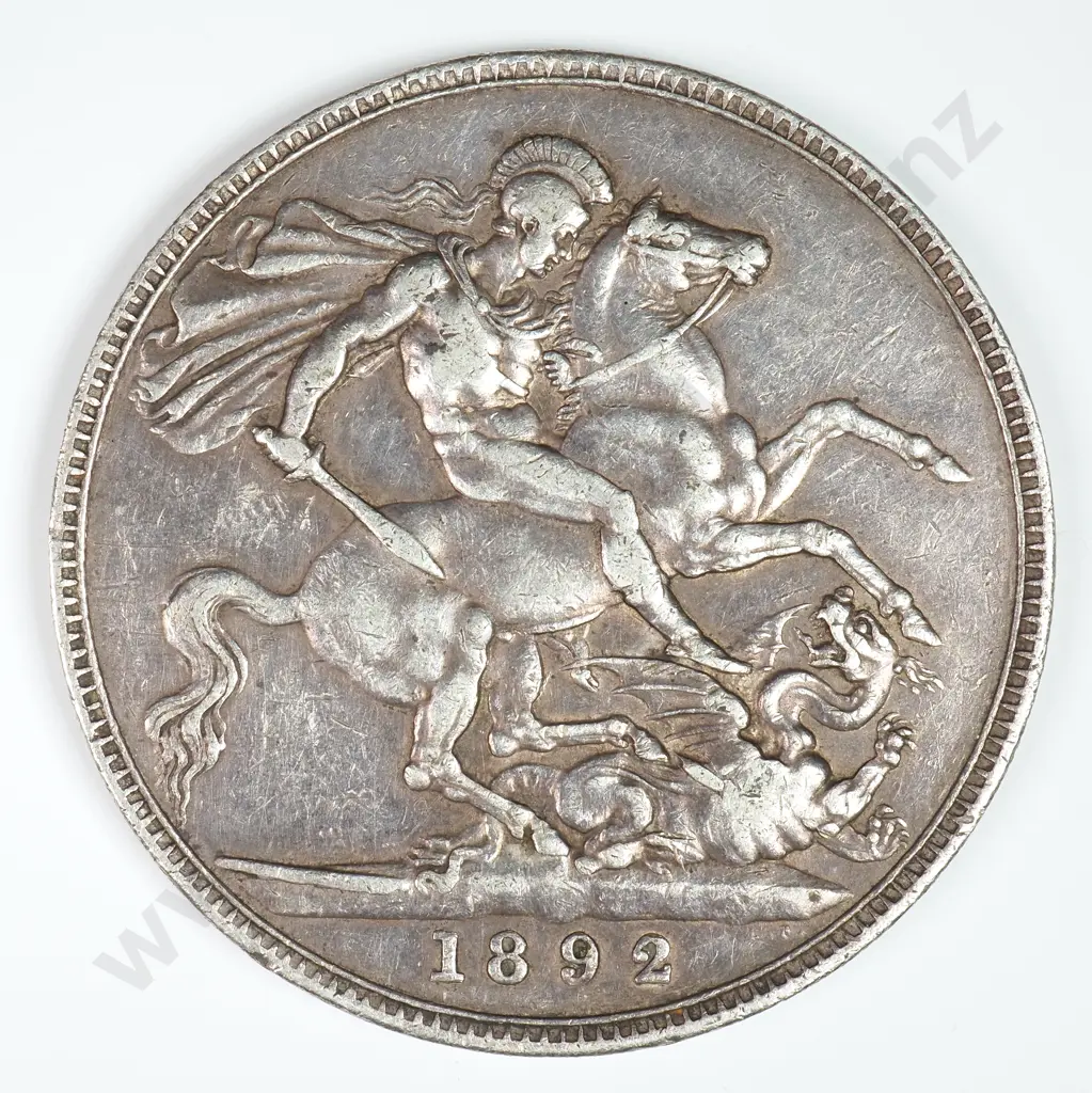 Crown - Five Shillings: 1892 - Very Fine Image 1++
