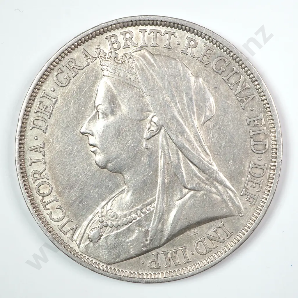 Crown - Five Shillings: 1893 LVI - Extremely Fine Image 1++