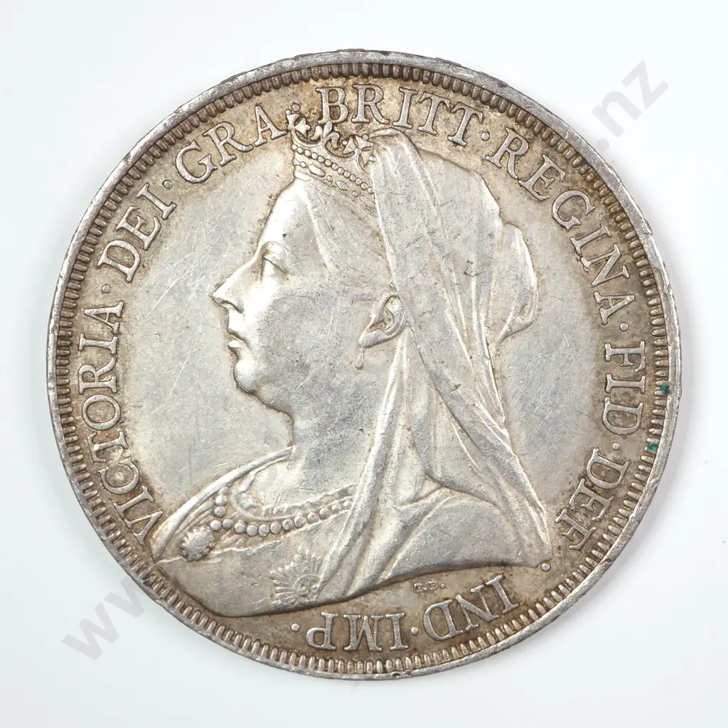 Crown - Five Shillings: 1894 LVIII - Extremely Fine Image 1++