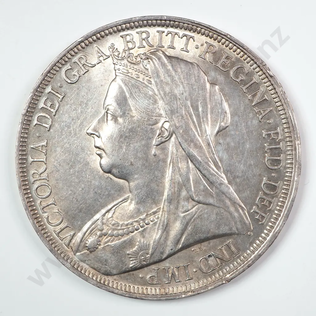 Crown - Five Shillings: 1898 LXI - Almost Uncirculated Image 1++