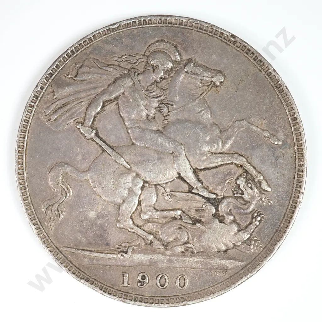 Crown - Five Shillings: 1900 LXIV - Fine Image 1++