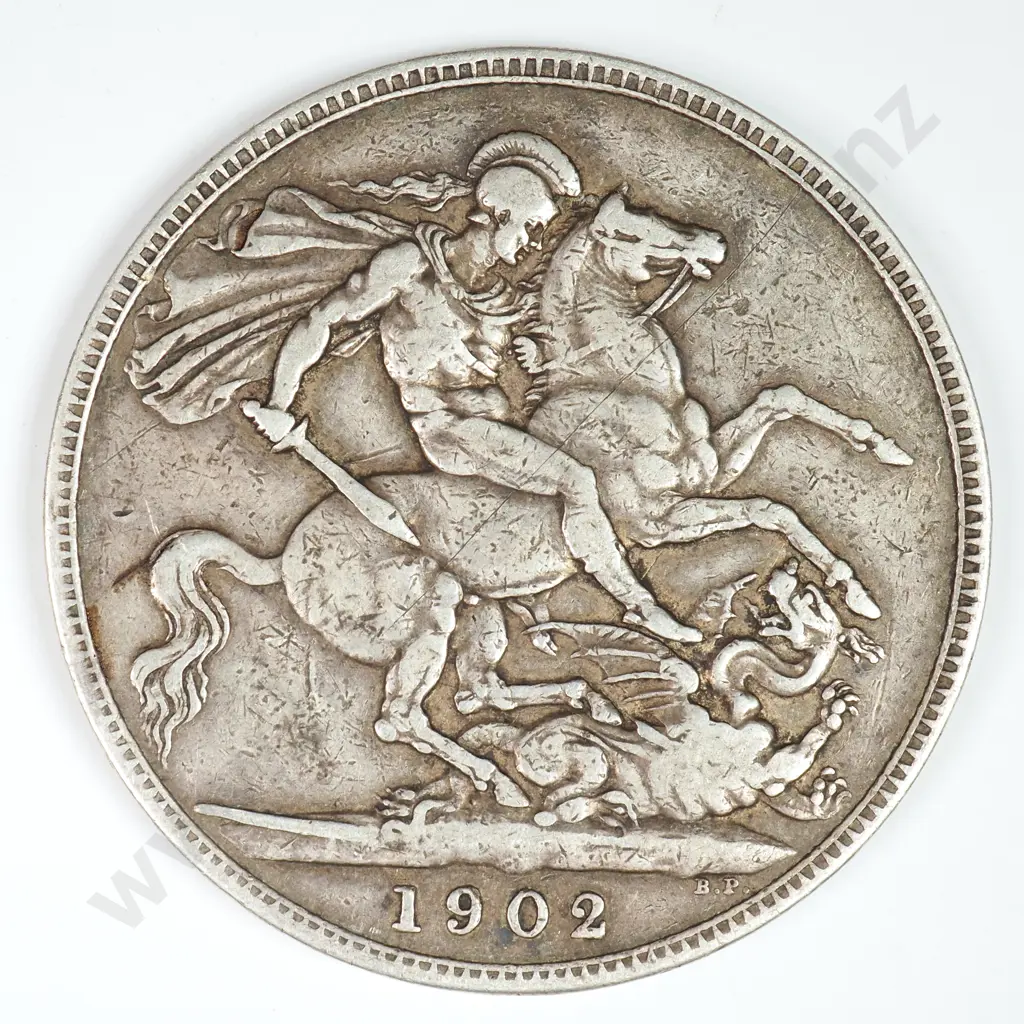 Crown - Five Shillings: 1902 - Fine Image 1++