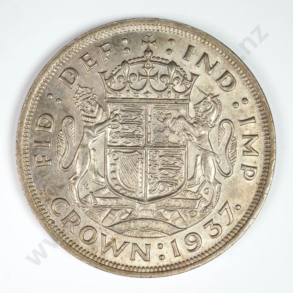 Crown - Five Shillings: 1937 - Almost Uncirculated Image 1++