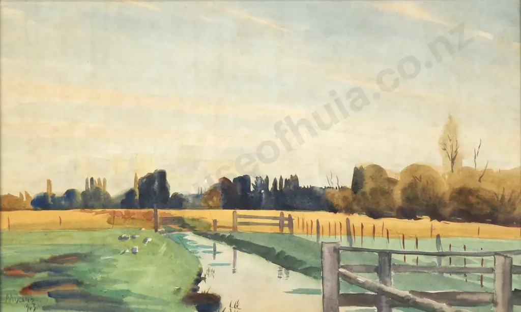 Austen A. Deans - The Water Race, Watercolour (1963) Image 1++