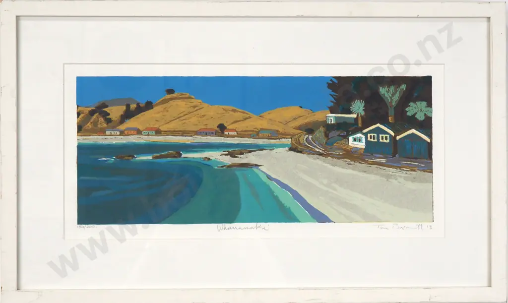 Tom Burnett - Whananaki - SilkScreen Print, LE154/200 (2013) Image 1++