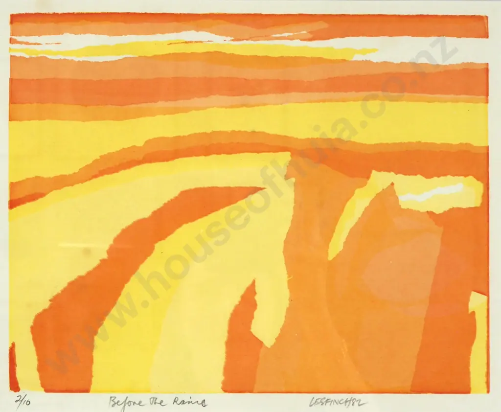 Les Finch - 'Before the Rains', Screenprint LE 2/10 (1982) Image 1++