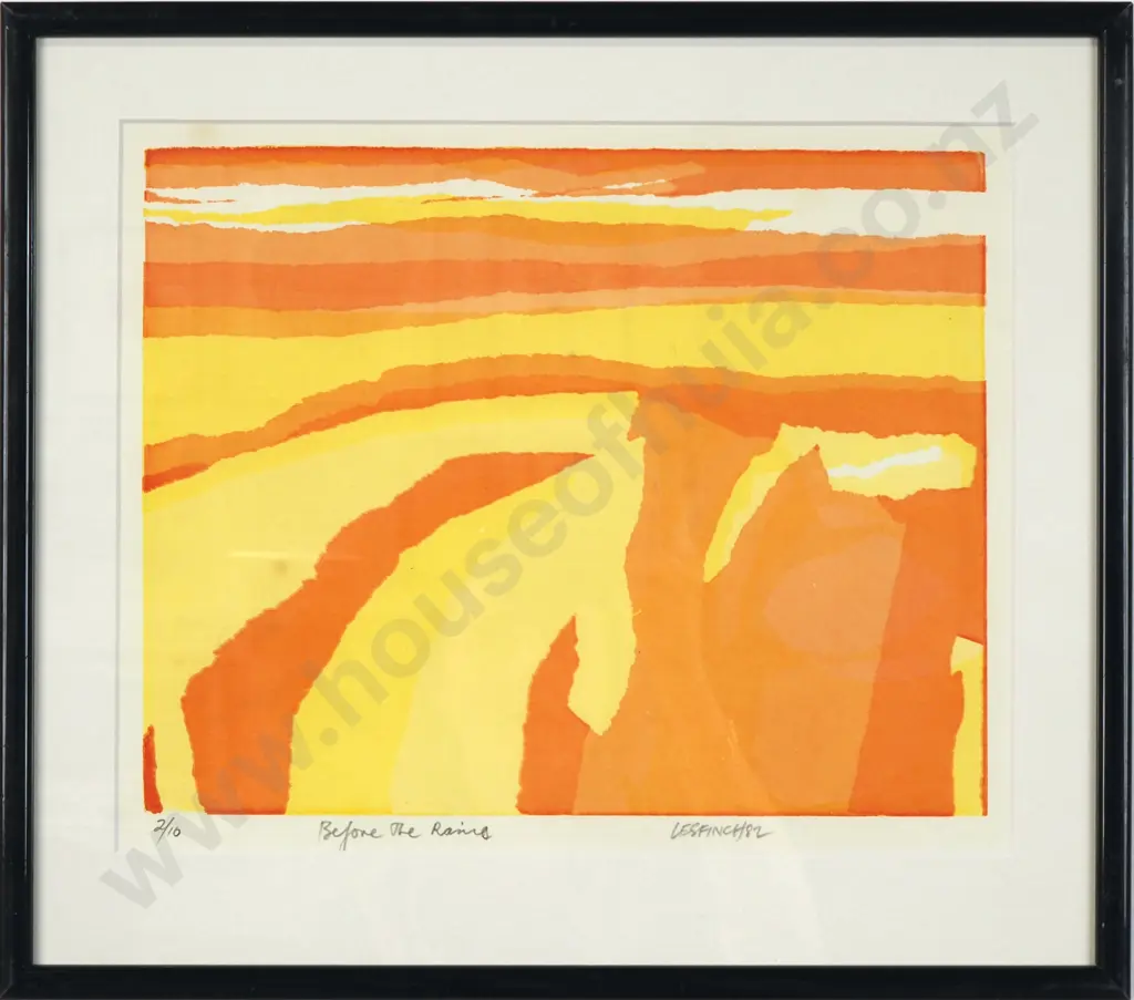 Les Finch - 'Before the Rains', Screenprint LE 2/10 (1982) Image 1++
