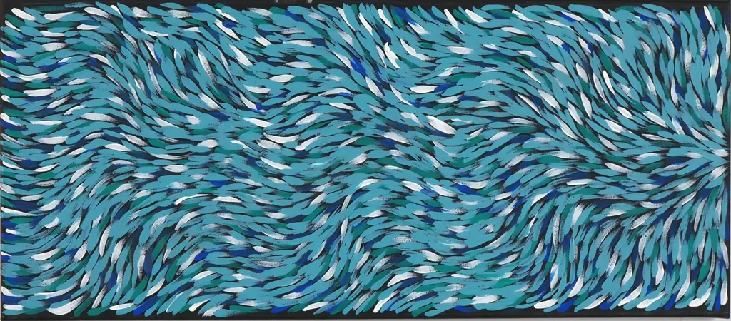 Gloria Petyarre - Bush Medicine Leaves, Acrylic On Canvas Image 1++