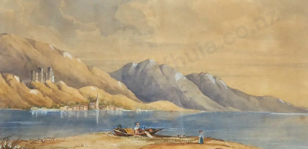 Artist Unknown - 19th C. European Landscape, Watercolour Image 1++